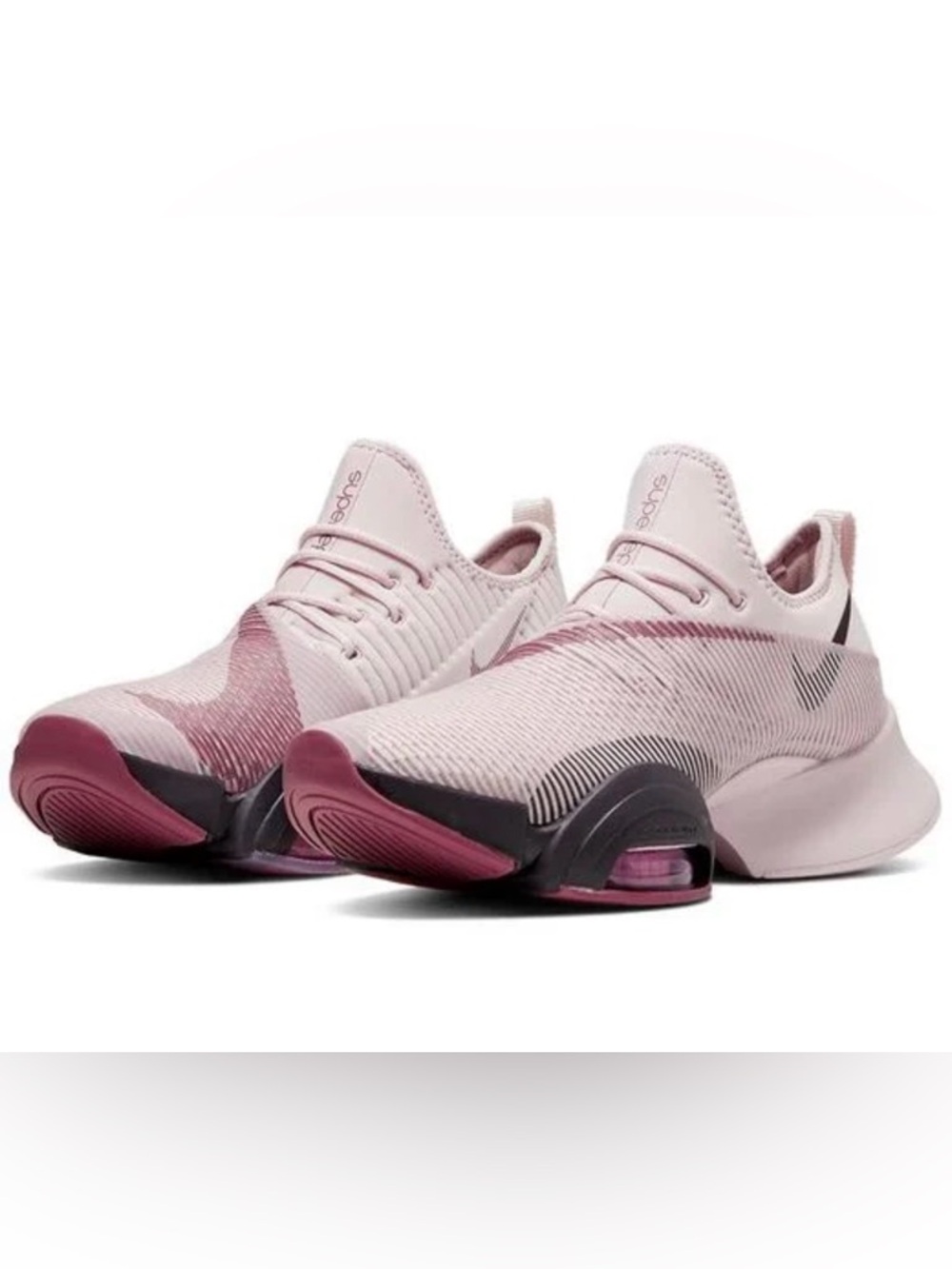 Nike Women's Pink and Cream Sneakers